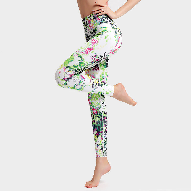 Fashion Tie Dye Leggings Women Fitness Yoga Pants Push Up Workout Sports Legging High Waist Tights Gym Ladies Clothing