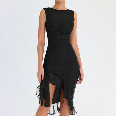 Slim Skinny Sleeveless Dress For Women Fashion Party Club Dresses