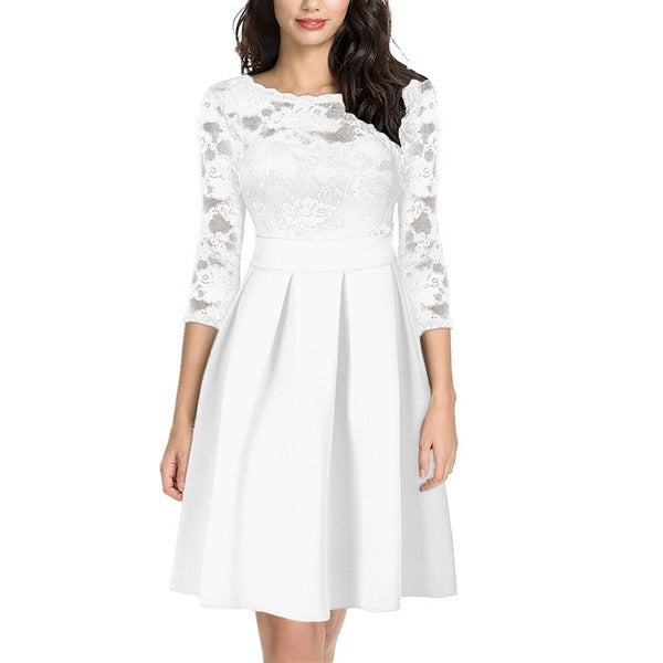 Ladies Lightly Cooked Cocktail Lace Dress