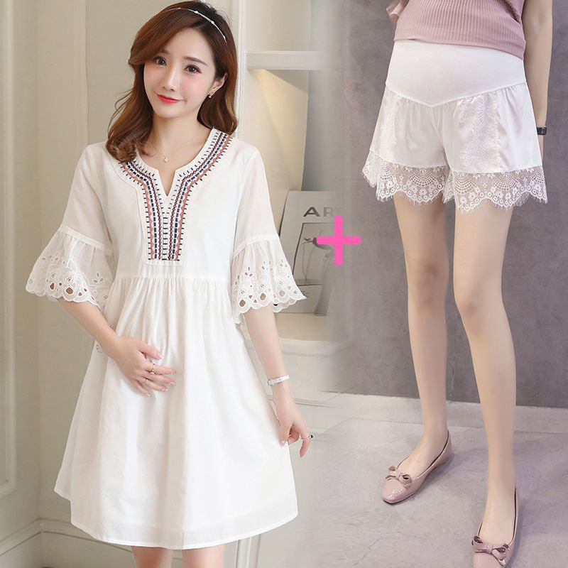 Two-piece Fashion Loose-fitting Dresses For Pregnant Women