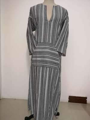 Women Long Striped Casual Loose Maxi Dresses