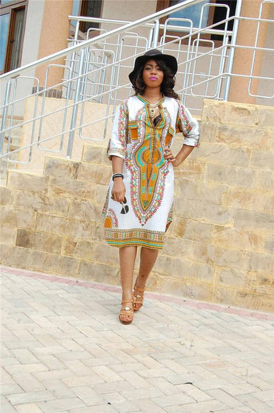 Women African Print Ladies Dress
