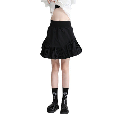 New Elastic High Waist Bubble Bud Cloud Skirt