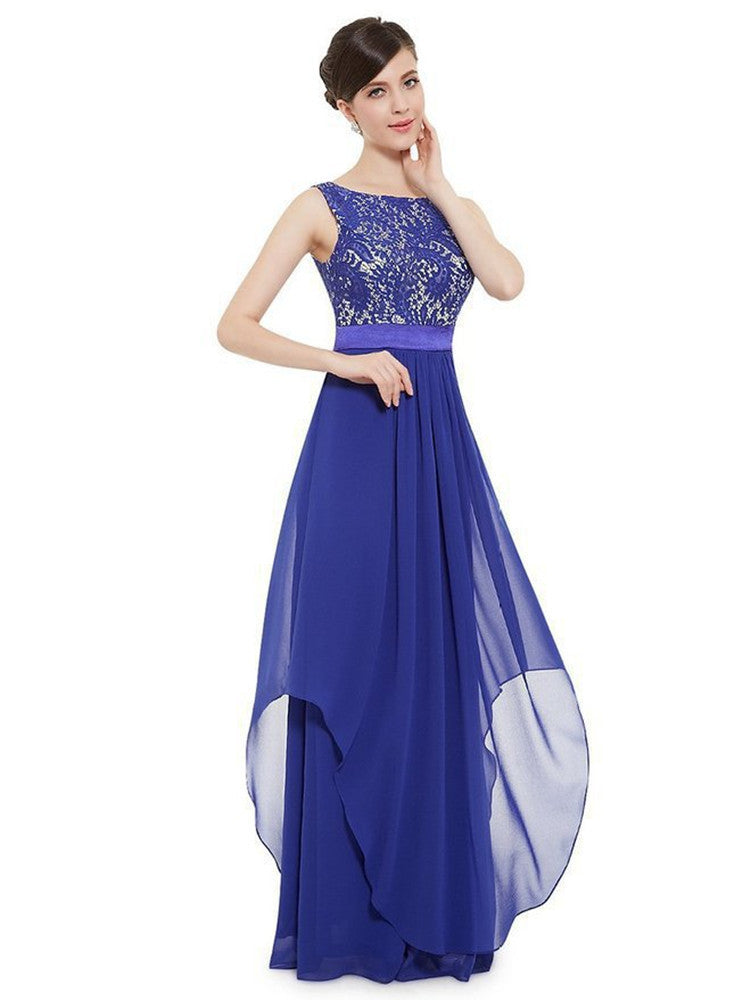 Elegant long dress cocktail dress lace dress