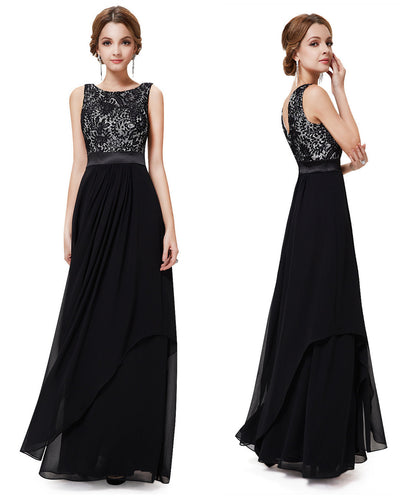Elegant long dress cocktail dress lace dress