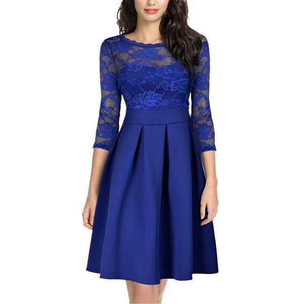 Ladies Lightly Cooked Cocktail Lace Dress