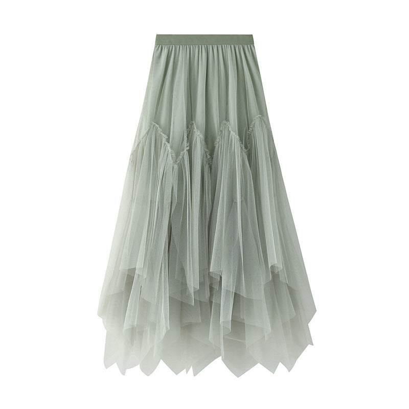 Women's Mid-length A- Line Skirt Tulle Tutu Skirt